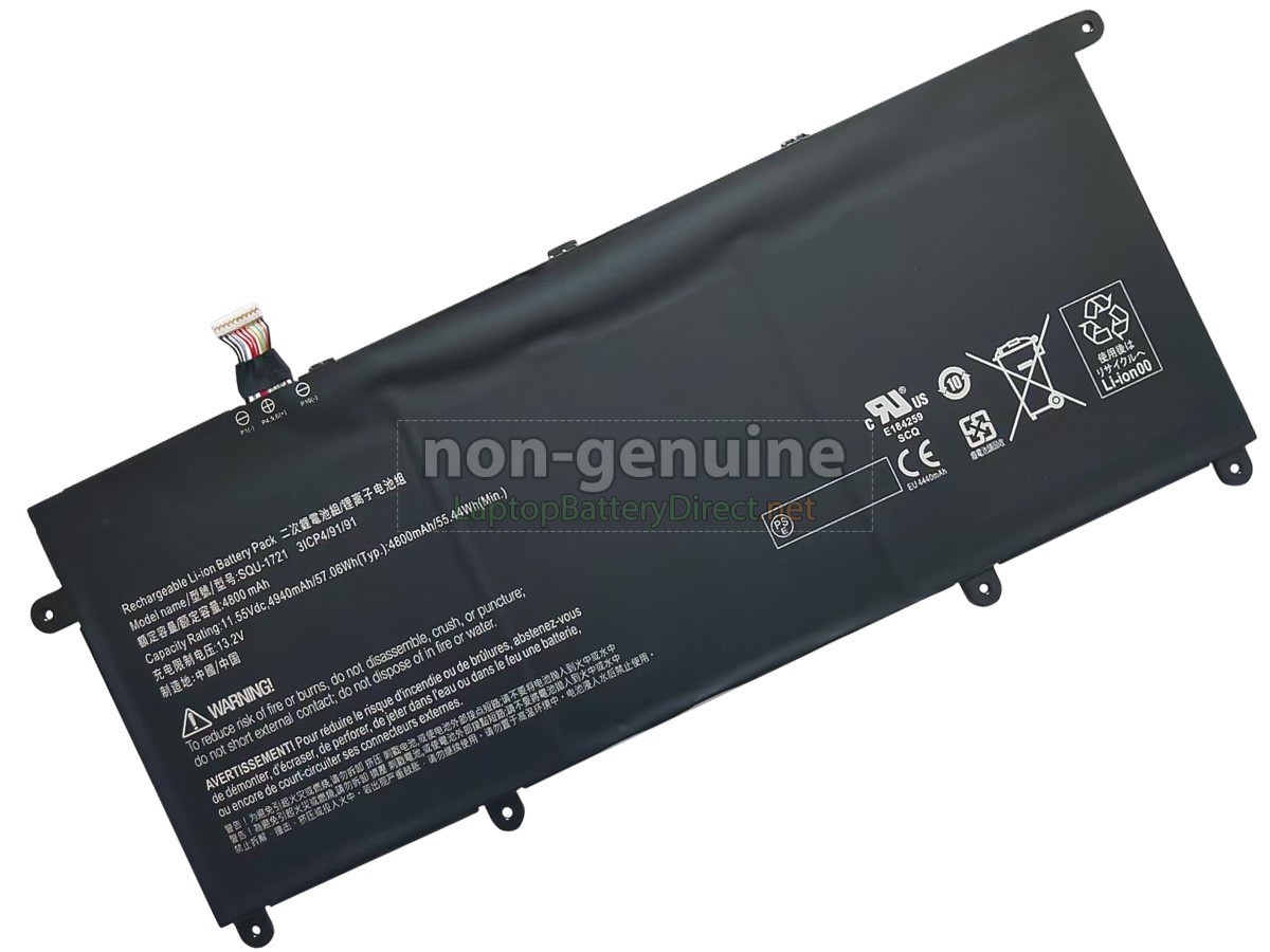 replacement Hasee SQU-1721(3ICP4/91/91) battery