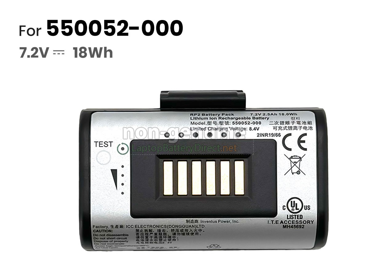 replacement Honeywell 550052-000 battery