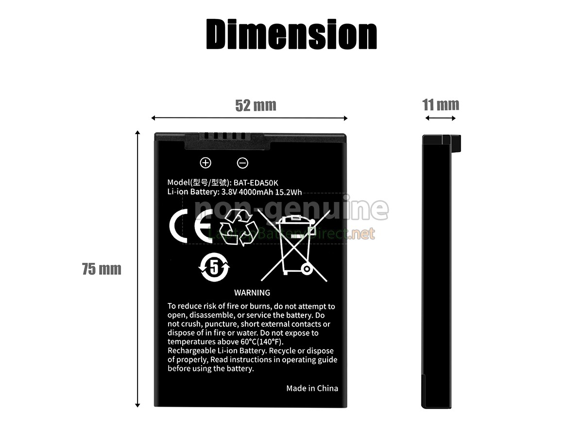 replacement Honeywell EDA50KP-0 battery