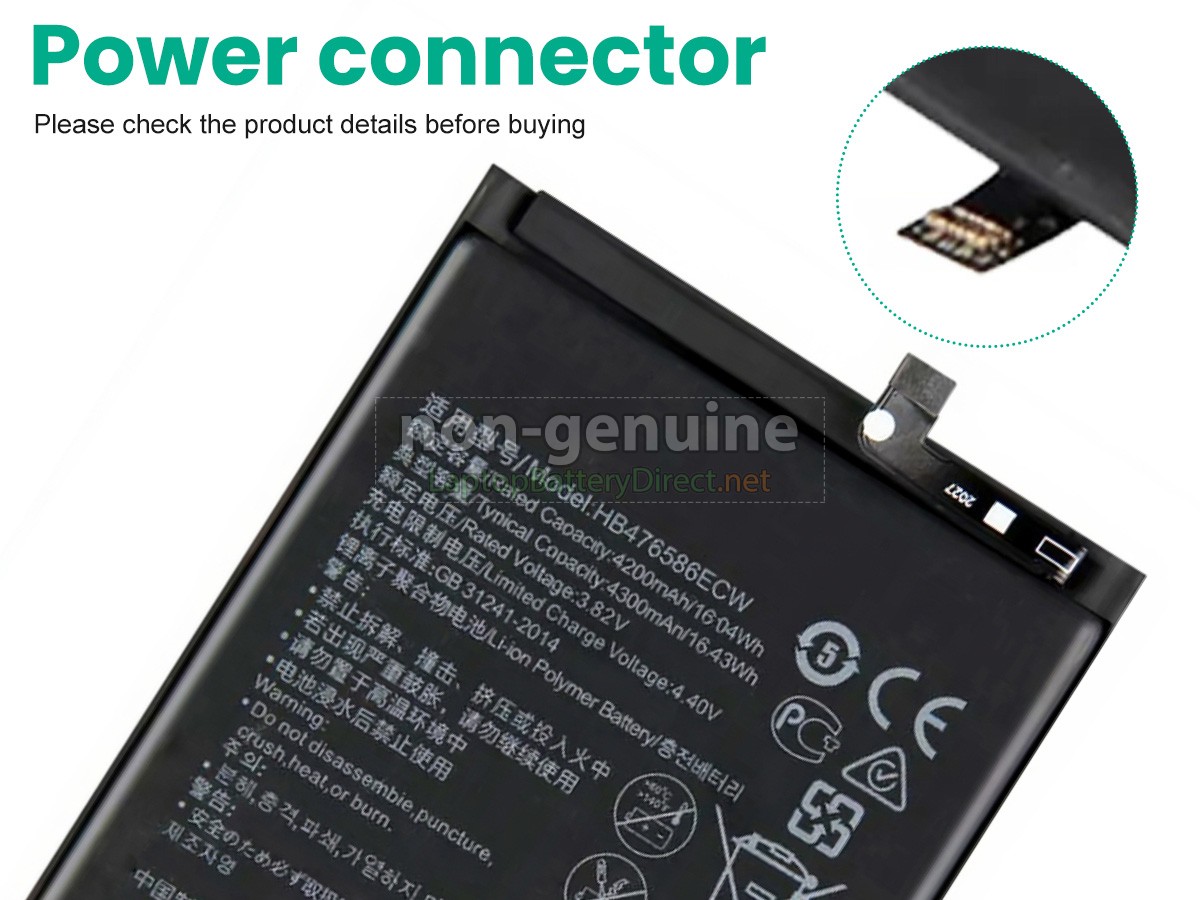 replacement Honor HB476586ECW battery