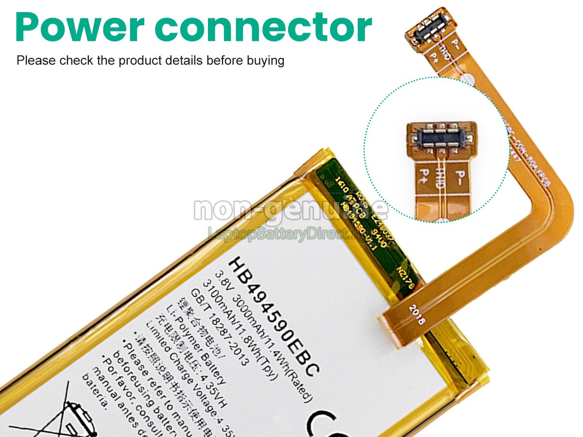 replacement Honor HB494590EBC battery