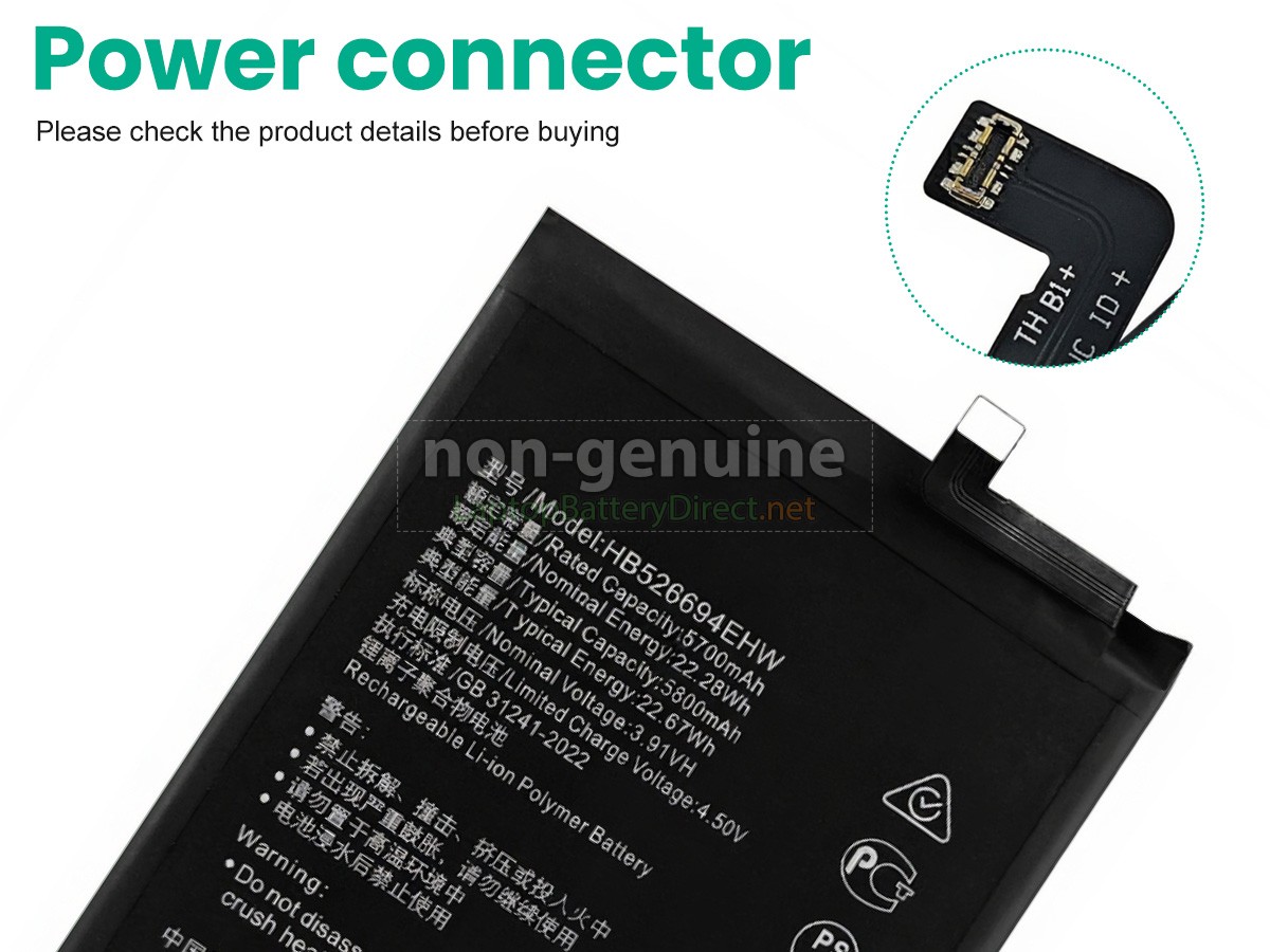 replacement Honor X50 battery