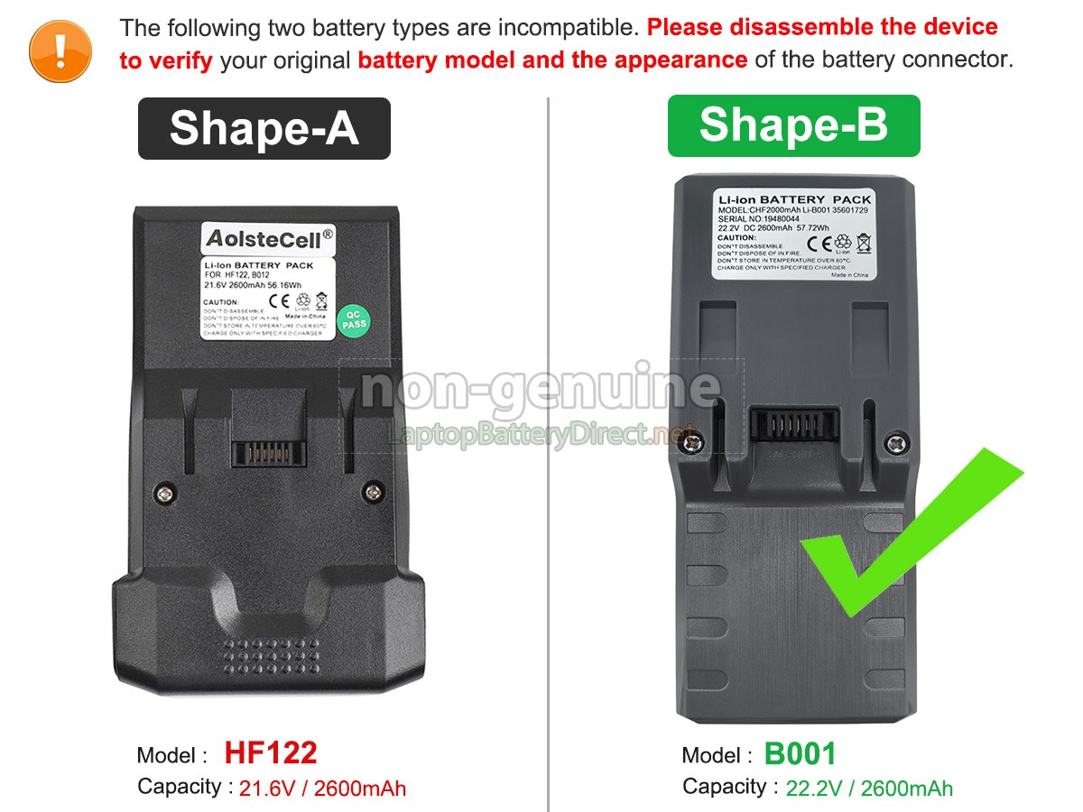 replacement Hoover 35601729 battery