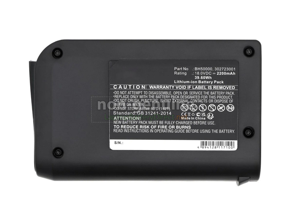 replacement Hoover 302723001 battery