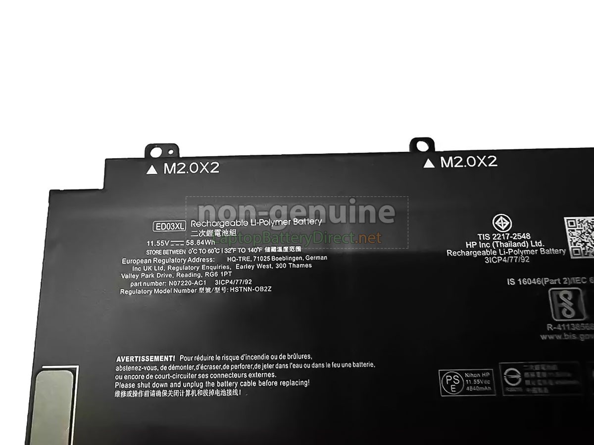 replacement HP HSTNN-OB2Z battery