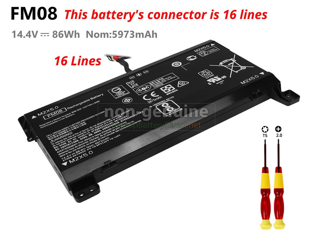replacement HP Omen 17-AN101NG battery