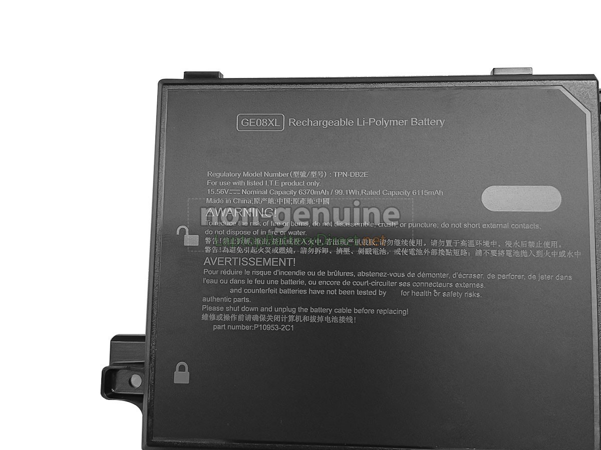 replacement HP GE08099XL battery
