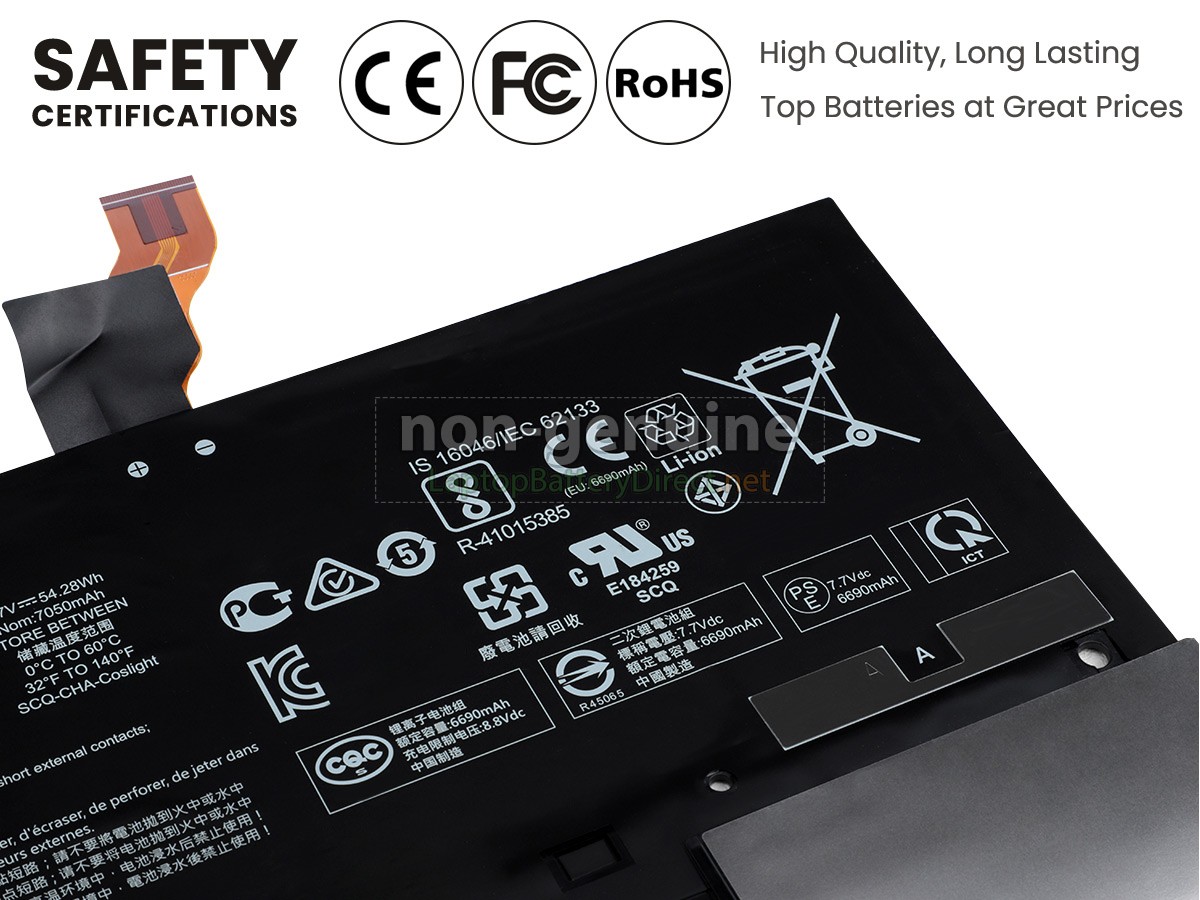 replacement HP Spectre Folio 13-AK0007NF battery