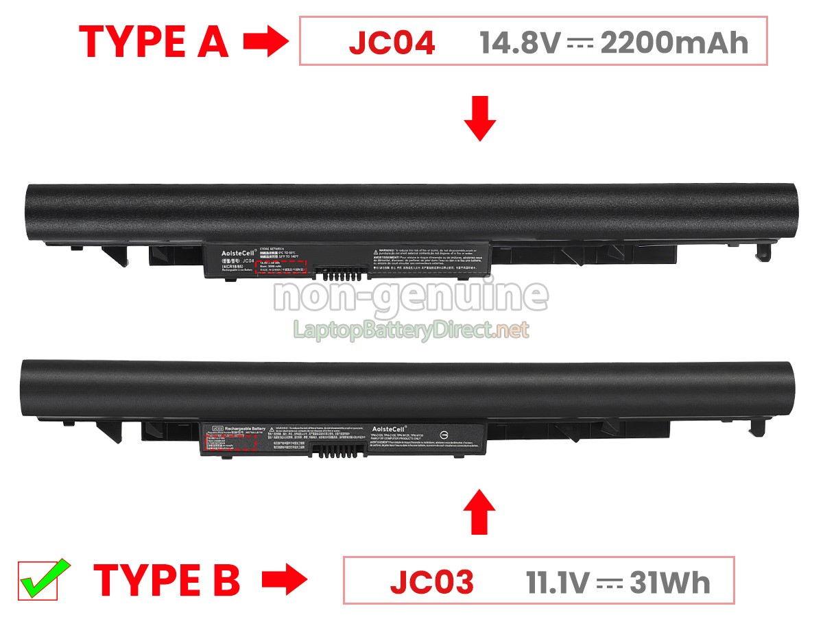 replacement HP Pavilion 15-BW005NL laptop battery