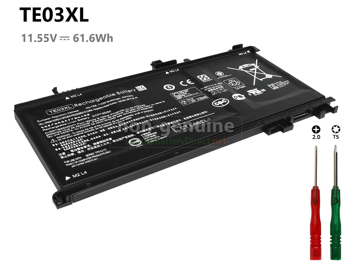 replacement HP Omen 15-AX013DX laptop battery
