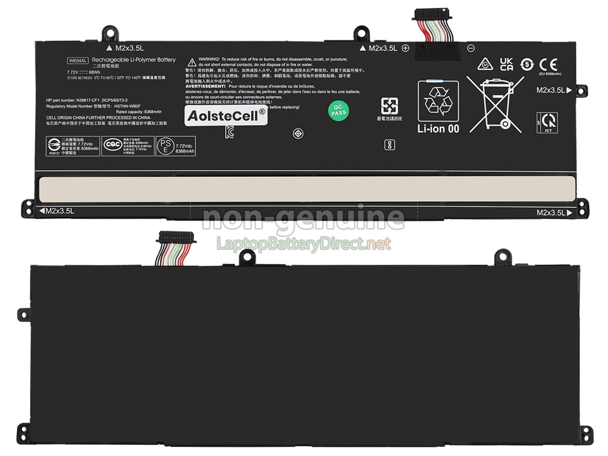 replacement HP Spectre X360 14-EU0999TU battery