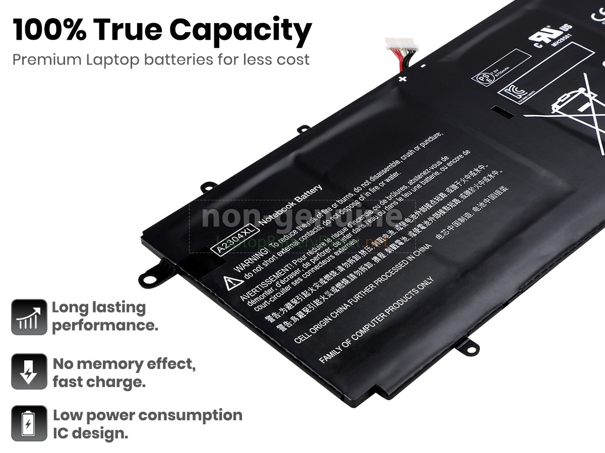 replacement HP A2304051XL battery