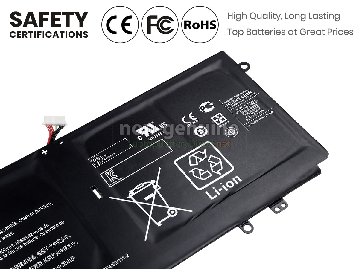 replacement HP A2304051XL battery