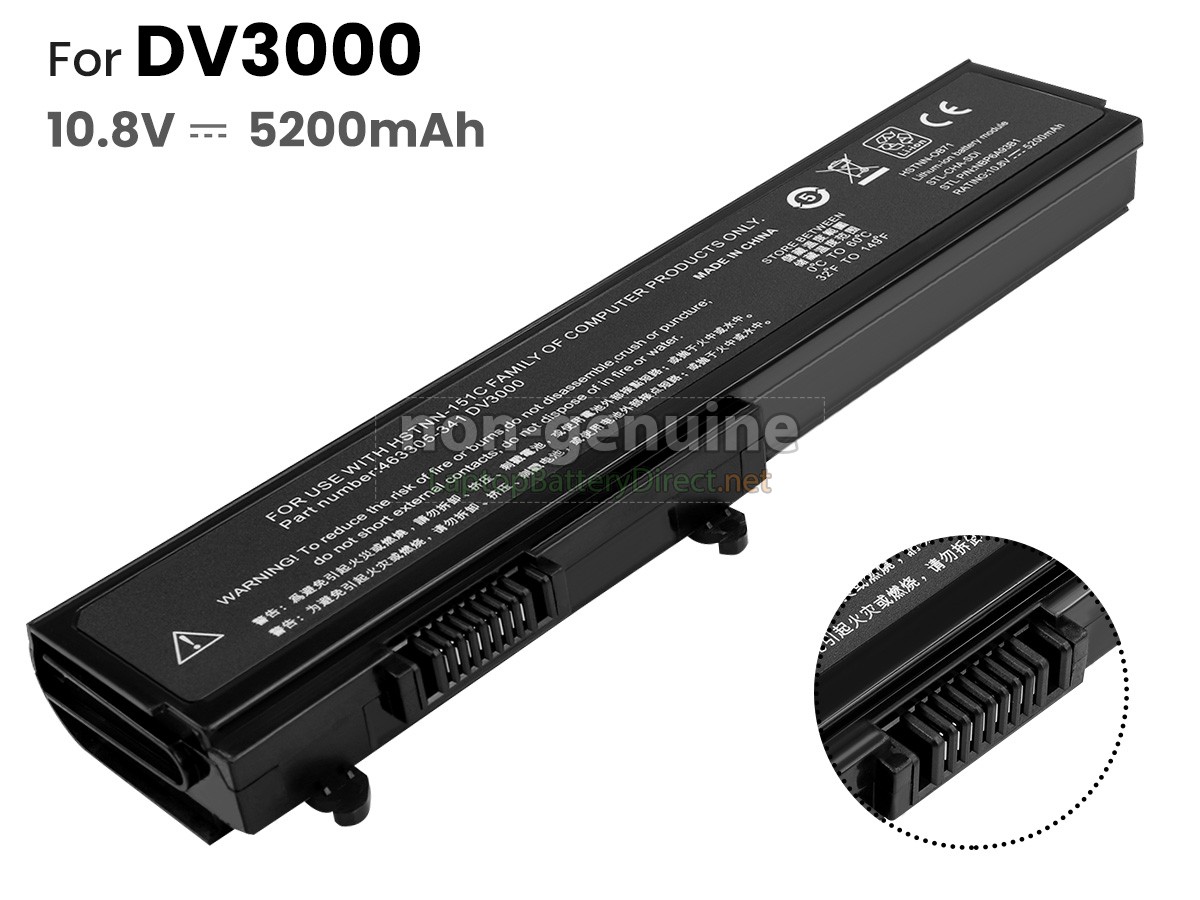 replacement HP Pavilion DV3605TX battery