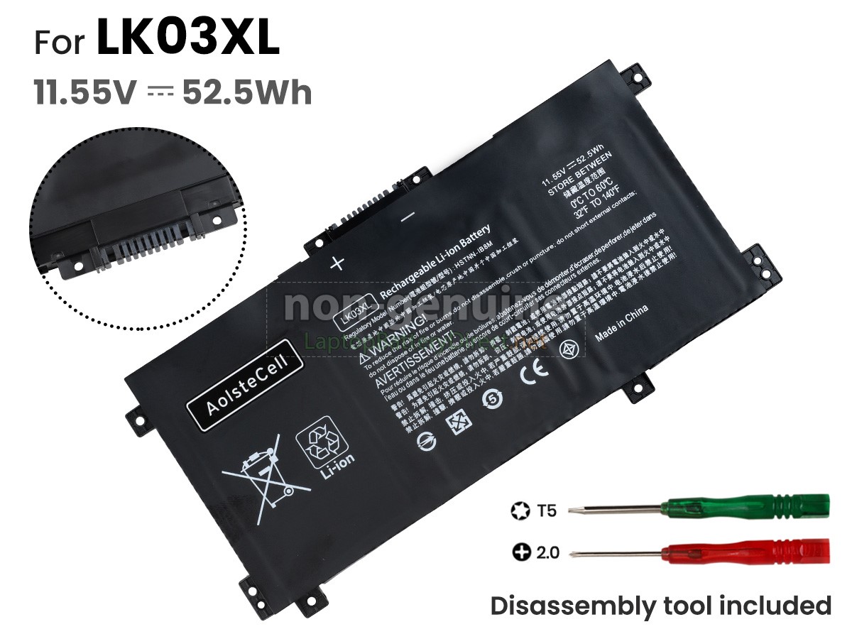 replacement HP Envy X360 15-BP004TX battery