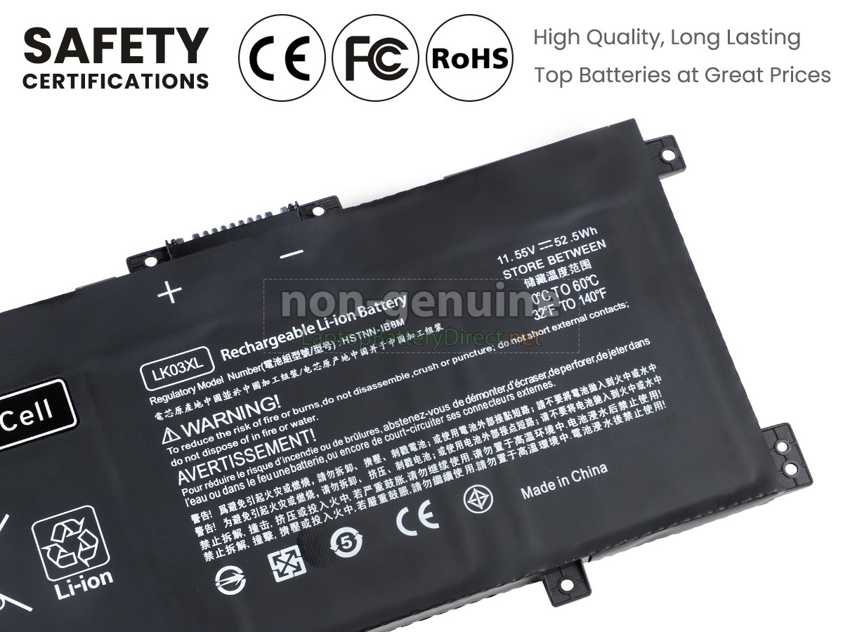 replacement HP Envy X360 15-CN0001NP battery