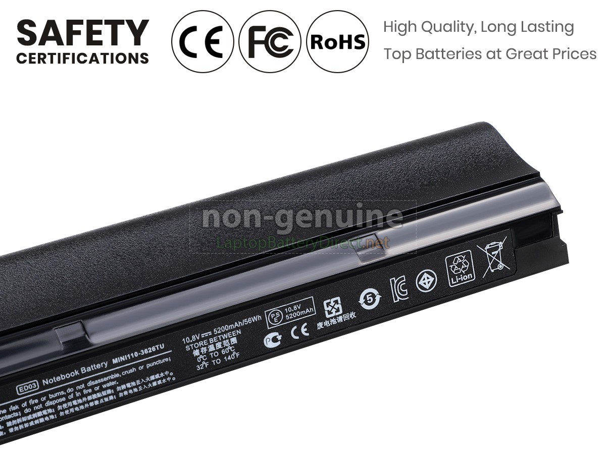 replacement HP 614565-721 battery