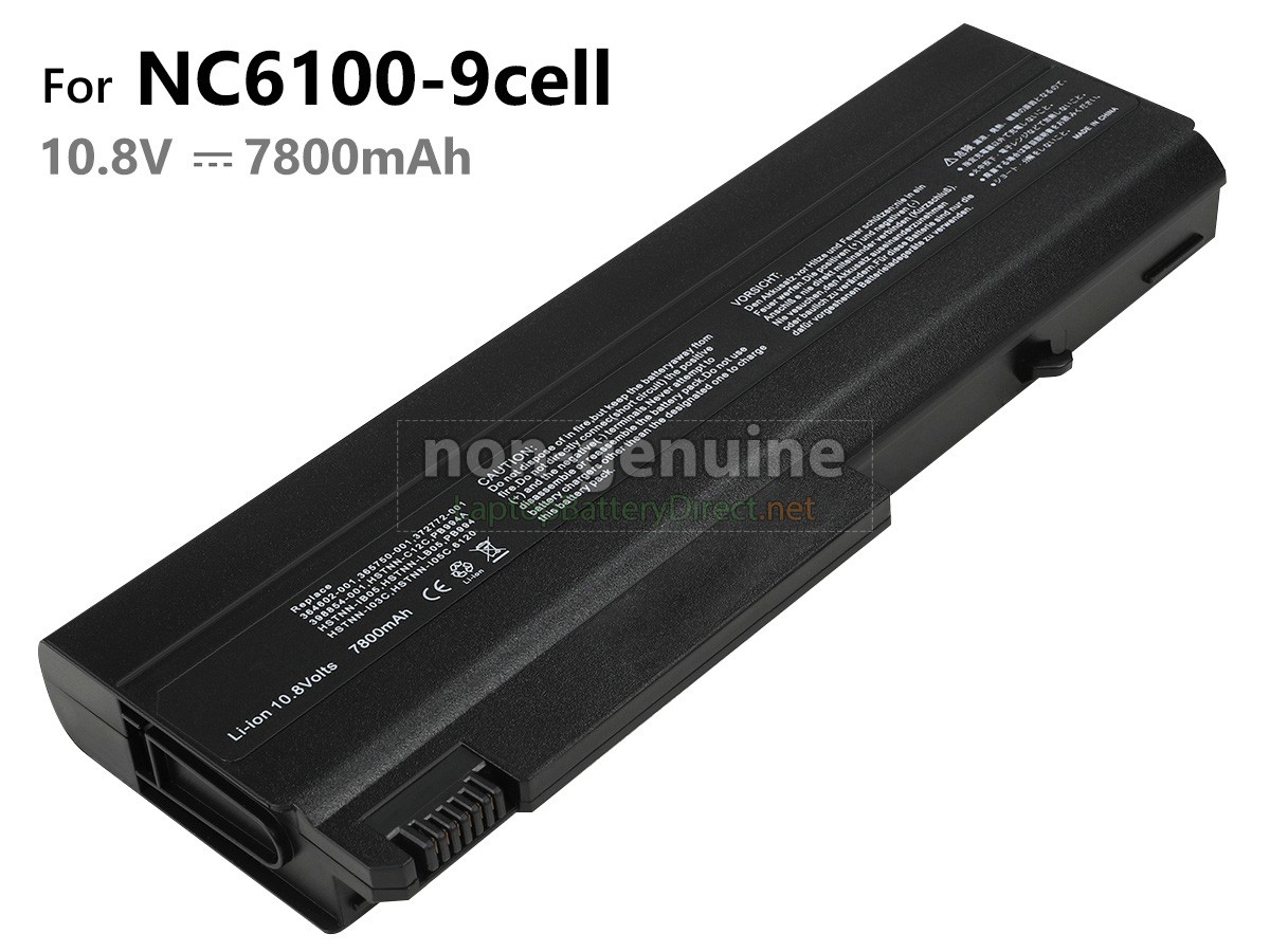 replacement HP Compaq Business Notebook NX6125 battery