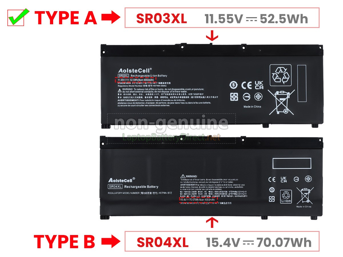 replacement HP Omen 15-DC1061TX battery