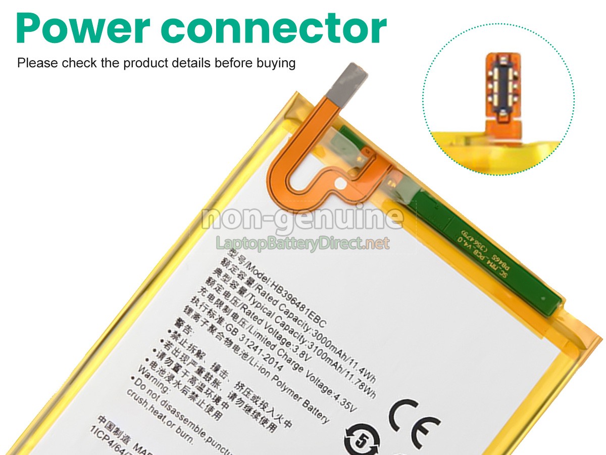 replacement Huawei HB396481EBC battery