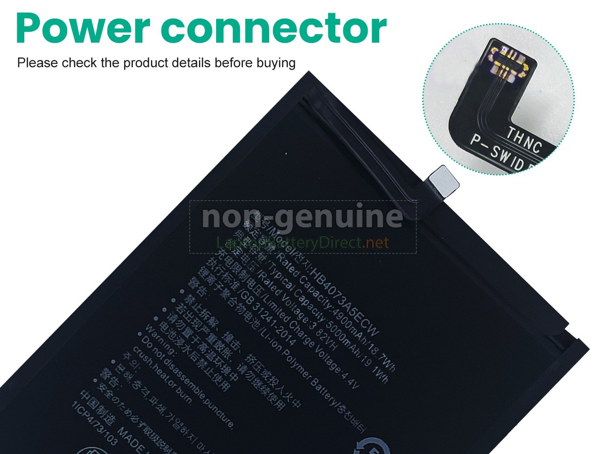 replacement Huawei HB4073A5ECW battery