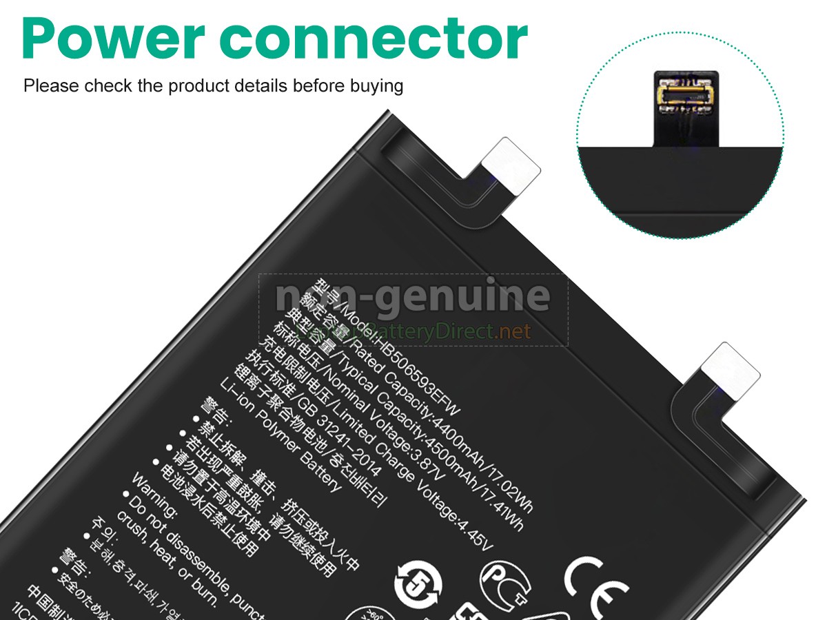 replacement Huawei NOVA 10 PRO battery