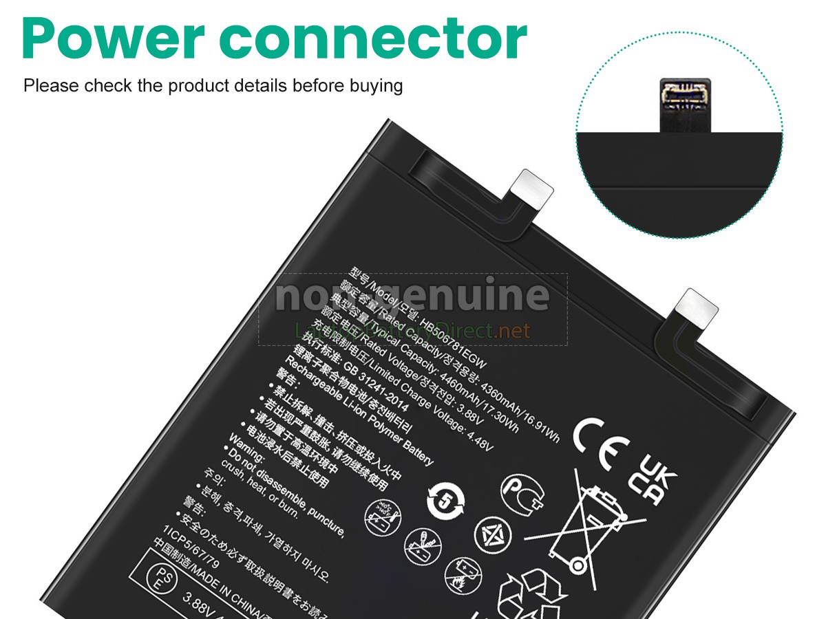 replacement Huawei MATE50 battery