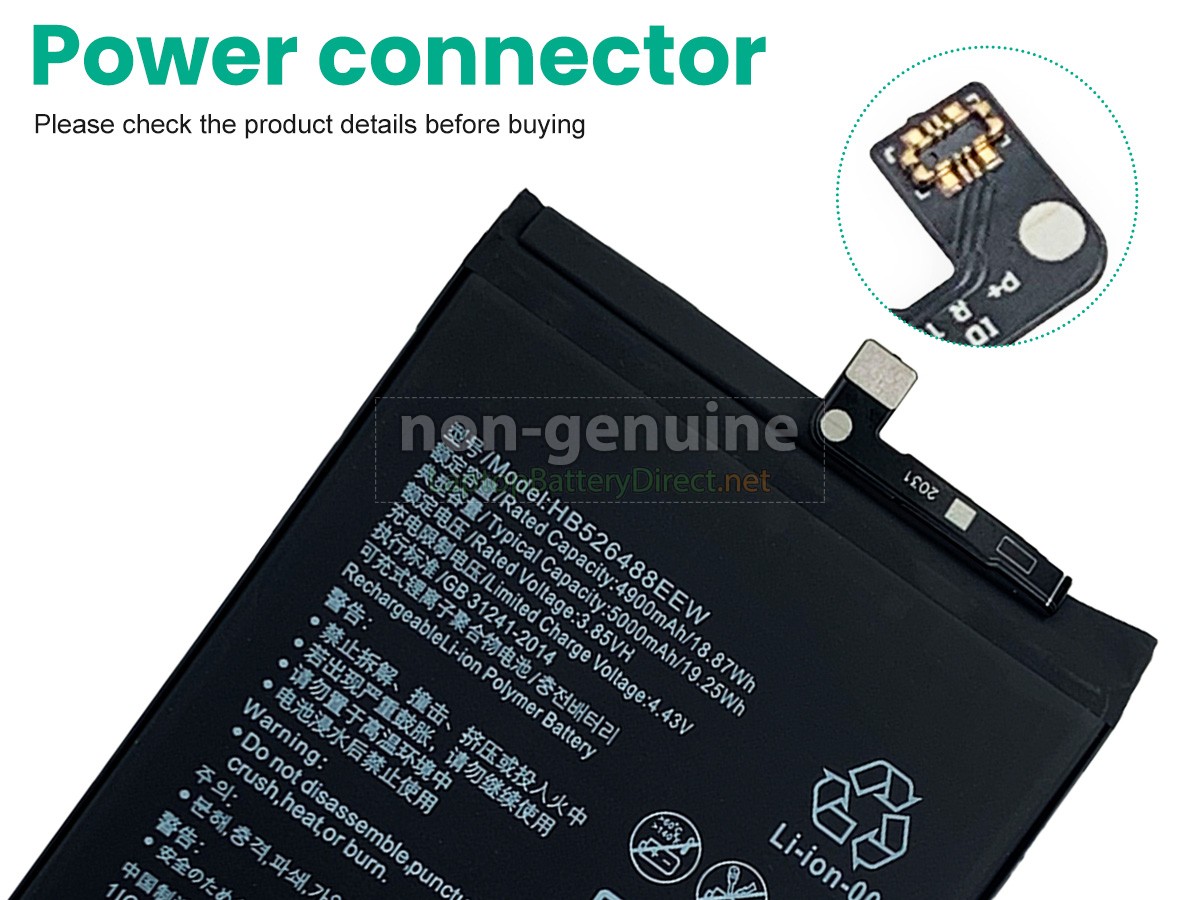 replacement Huawei P SMART 2021 battery