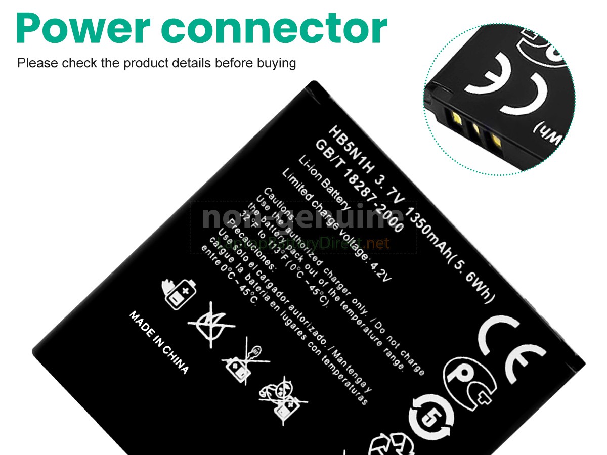 replacement Huawei ASCEND G300 battery