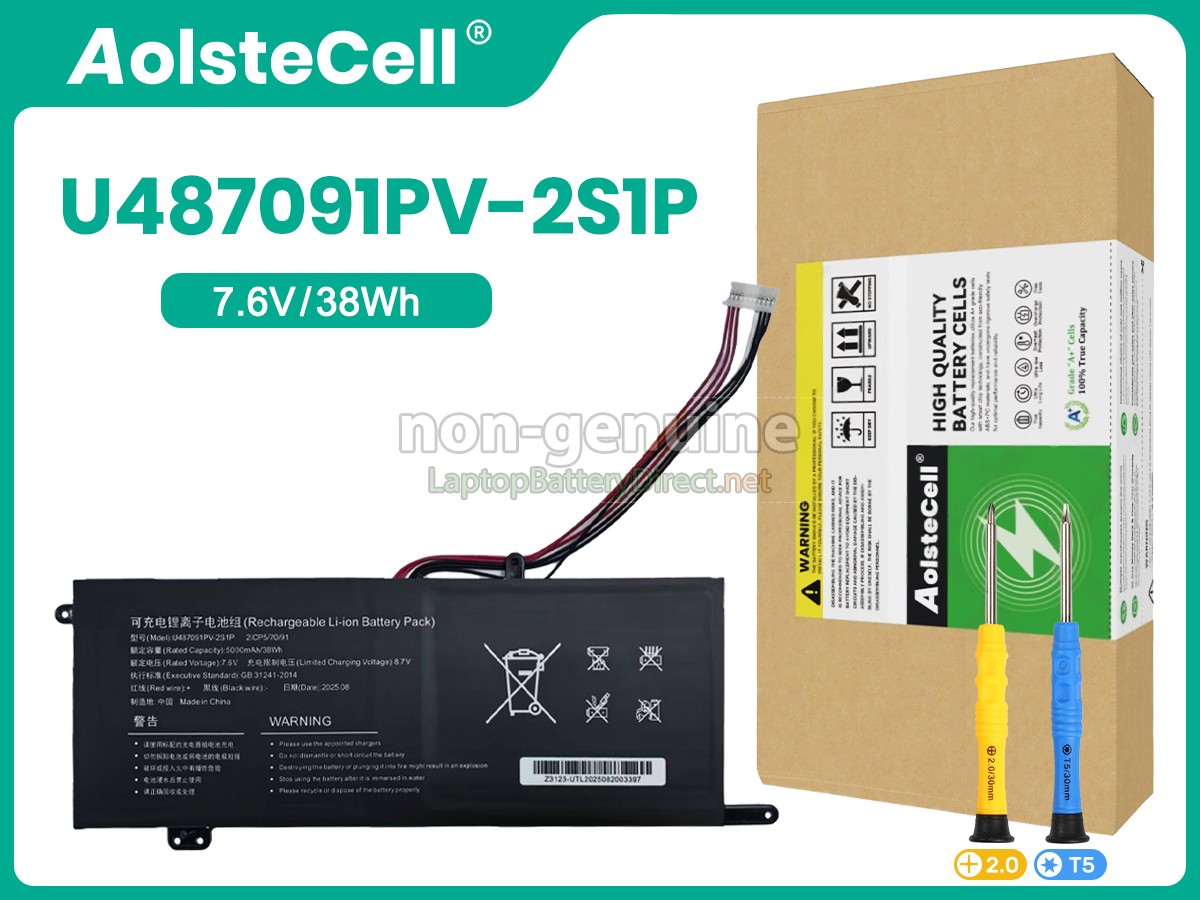 replacement IPASON U487091PV-2S1P battery