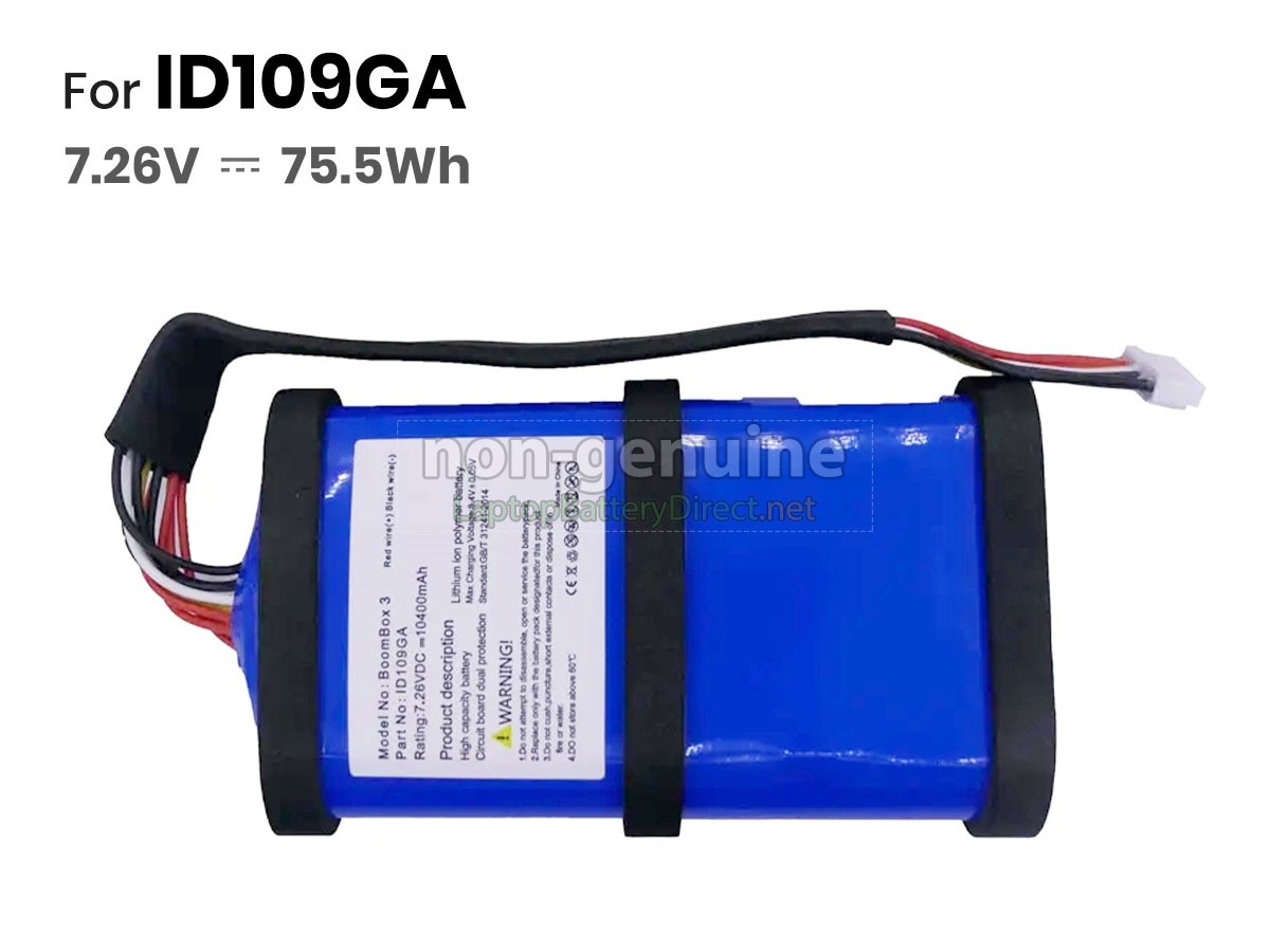 replacement JBL ID109GA battery