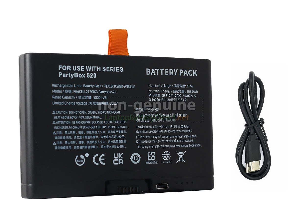 replacement JBL FG6CELL21700G battery