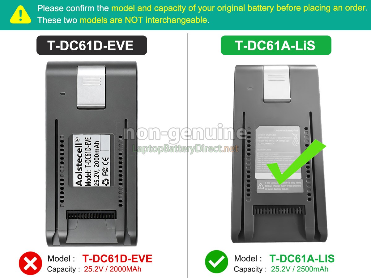 replacement JIMMY H8 FLEX battery