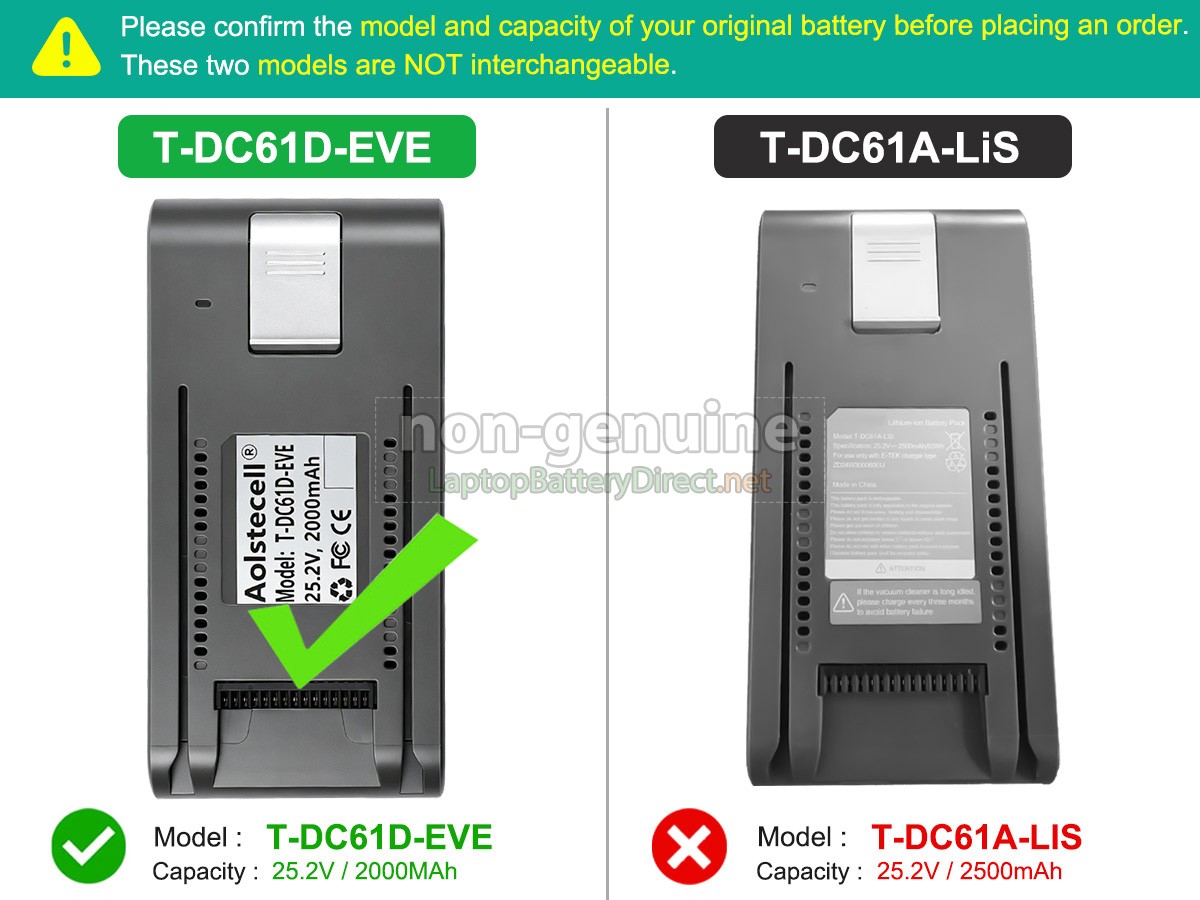 replacement JIMMY H8 FLEX battery