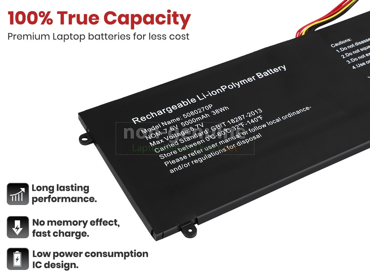 replacement Jumper 5080270P battery