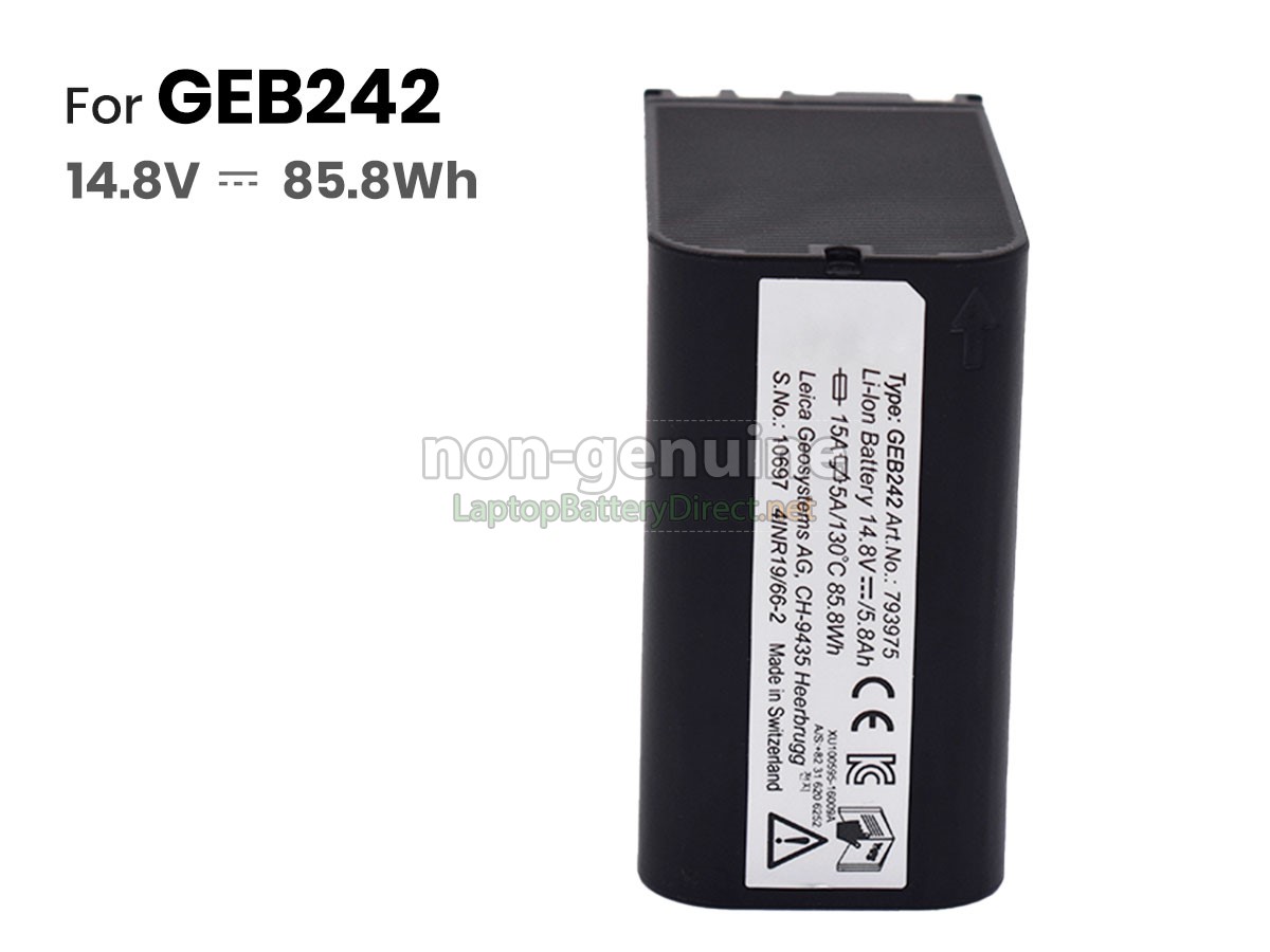 replacement Leica GEB242 battery