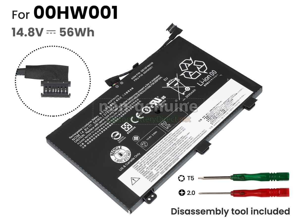 replacement Lenovo ThinkPad YOGA 14-20DM009P++ battery