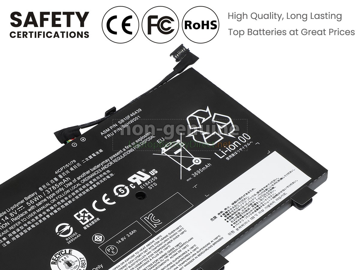 replacement Lenovo ThinkPad YOGA 14-20DM009P++ battery