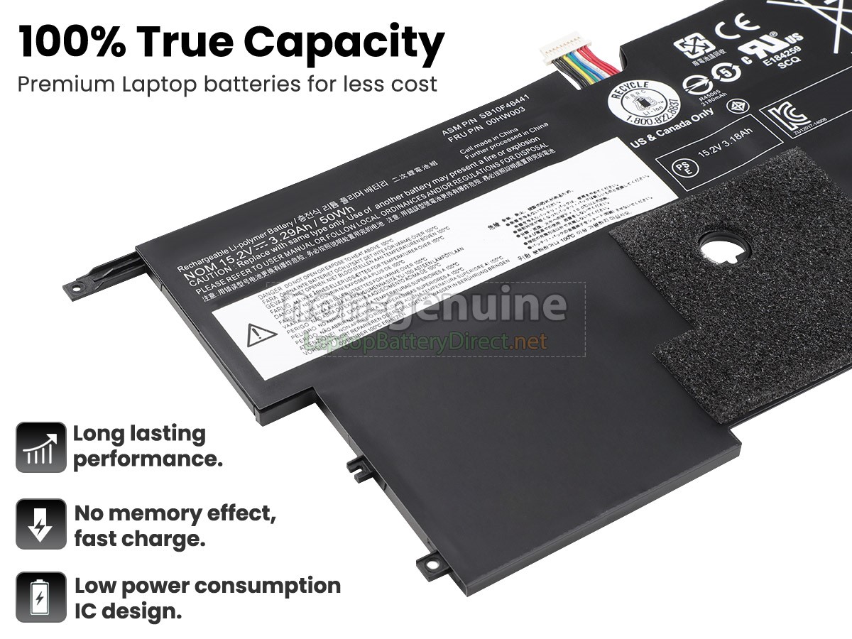 replacement Lenovo ThinkPad X1 CARBON GEN 3 battery
