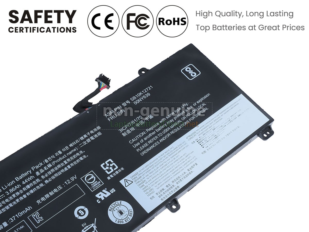 replacement Lenovo 00NY639 battery
