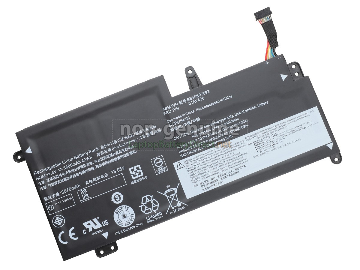replacement Lenovo 01AV436 battery