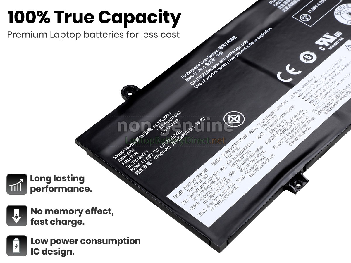replacement Lenovo ThinkPad T480S-20L7001PRT battery