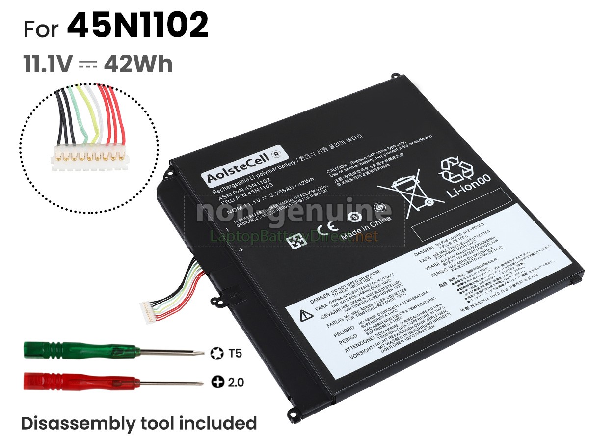 replacement Lenovo 45N1103 battery