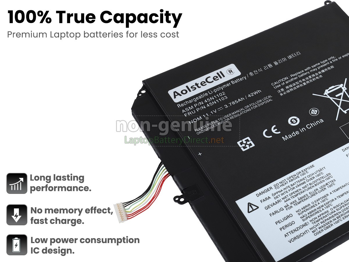replacement Lenovo 45N1103 battery