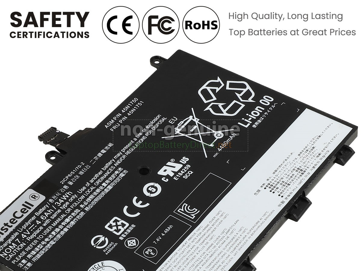 replacement Lenovo 45N1748 battery