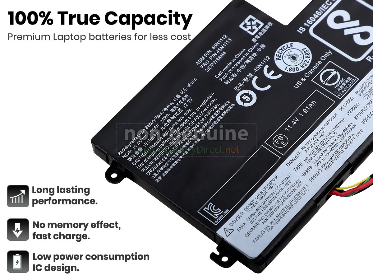 replacement Lenovo 121500214 battery