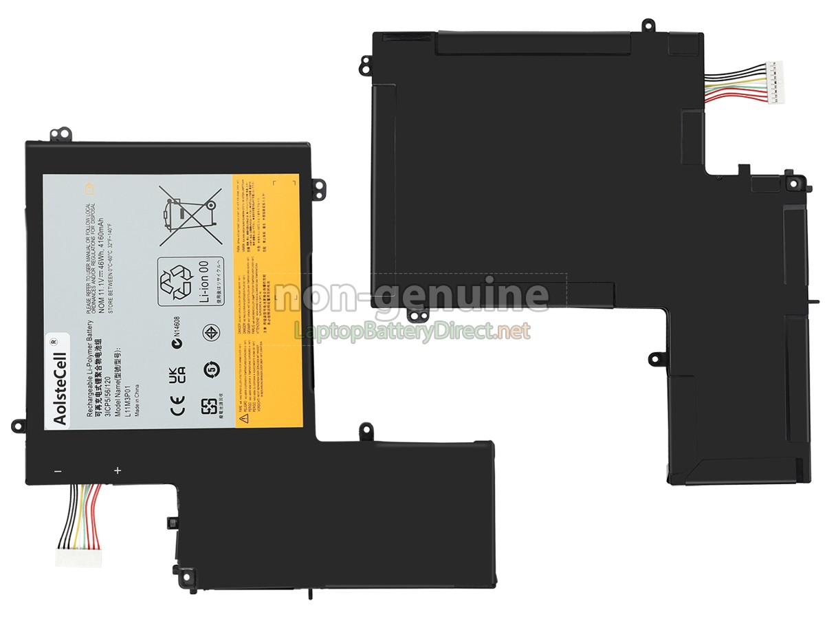 replacement Lenovo L11M3P01(3ICP5/56/120) battery