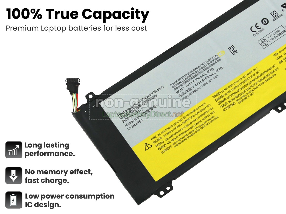 replacement Lenovo L12L4P61 battery