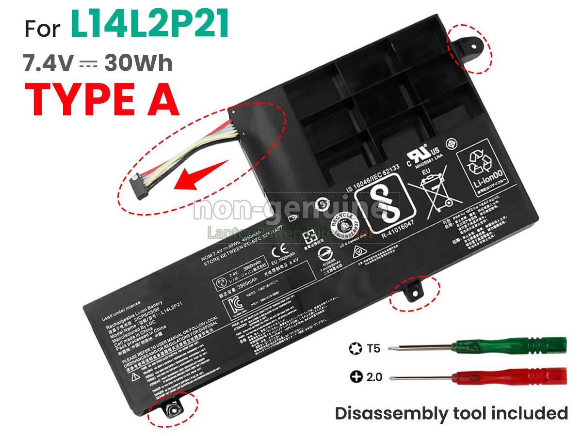 replacement Lenovo IdeaPad 520S-14IKBR battery