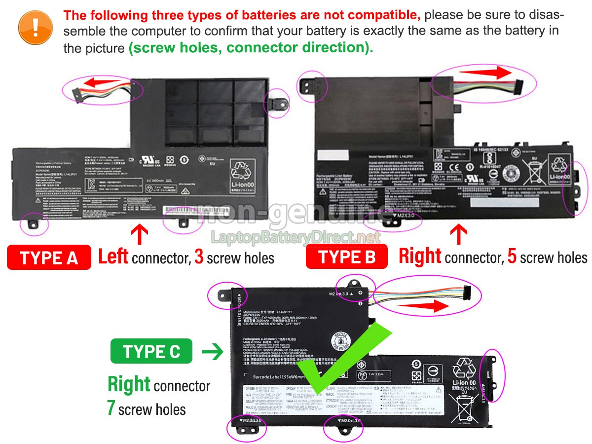 replacement Lenovo IdeaPad 520S-14IKBR battery